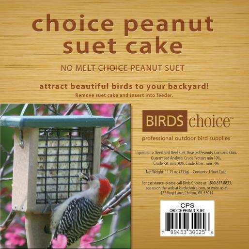 Choice Peanut Suet Cake 12/Pack